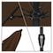 California Umbrella 9' Bronze Aluminum Market Patio Umbrella, Olefin Teak 194061337486 - alternate 2